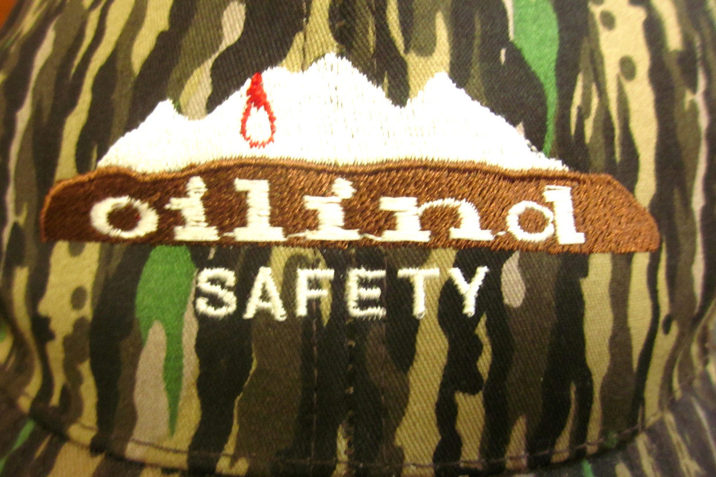OILIND SAFETY camouflage baseball hat Airgas welding construction cap
