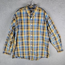 Cinch Shirt Mens Size XL Plaid Long Sleeve Western Button Down