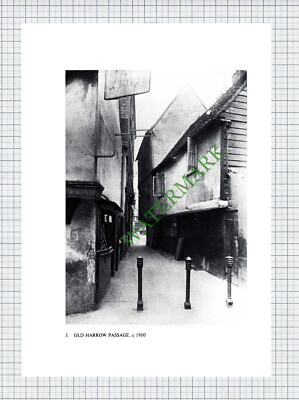 Kingston Upon Thames Old Harrow Passage - ca. 1970er Druck 
