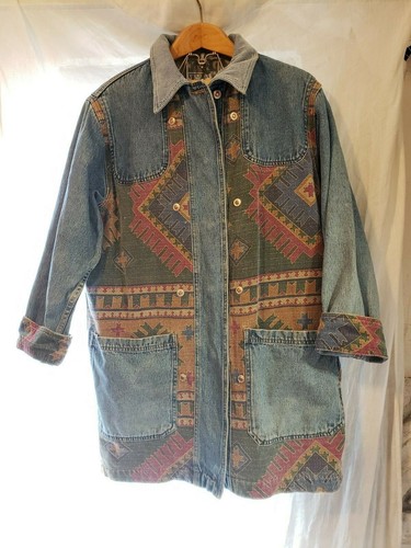Long Denim hipster Jean Jacket 