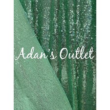 2 Silver 4 ft x 6 ft Sequined Backdrop Curtain Wedding Party Decorations