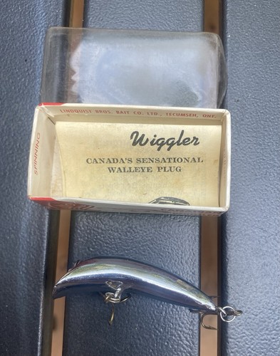Canadian Wiggler Vintage Walleye Plug Fishing Lure - 第 2/3 張圖片