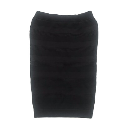 River Island Size 10 Black Knit Pencil Skirt