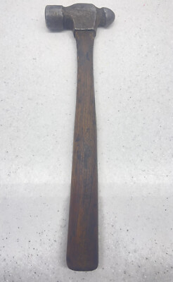Vintage Plumb Ball Peen Hammer Broken Handle