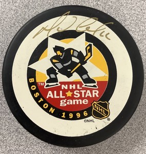 mario lemieux signed puck