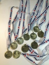 Youth Basketball Award Die Cast Metal Ribbon Lot of 10 FREE SHIPPING 