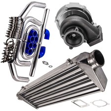Billet Gt3582 Turbocharger 600hp 4-bolt Antii-surge Intercooler Piping Kit