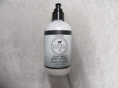 DIONIS  GOAT MILK  BODY LOTION  - PUMP  - UNSCENTED - 8.5 FL OZ  - NEW