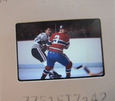 GILLES TREMBLAY Montreal Canadiens CLIFF KOROLL CHICAGO BLACK HAWKS SLIDE 8