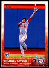 2015 Topps #132 Michael Taylor Rookie Card Washington Nationals/RC. rookie card picture