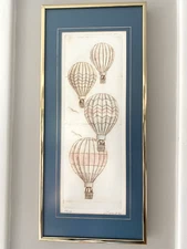 Vintage Signed SUSAN SHEPARD Limited Edition Etching 64/250 Art Balloon Bird