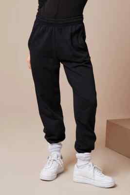 I SAW IT FIRST Black elastic waist oversized cuffed joggers size M | eBay UK