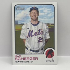 2022 Topps Heritage High Number Baseball Max Scherzer Base #641 New York Mets