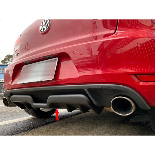 Fit For VW GOLF MK6 VI GTI Rear Bumper Diffuser Spoiler Painted Black 2008-2012 - Picture 11 of 12