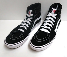 Vans Sk8-Hi ComfyCush Black  White Shoes Suede/Canvas M-9.5 W-11.0 NWOB