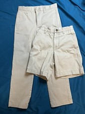 Uniform Boy's Khaki Pants and Shorts lot Size Y8 Back To School