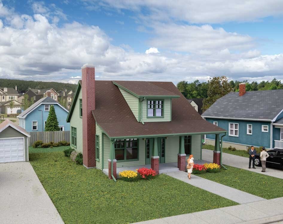 H0 Gauge - Single Family House Kit - 3797 Neu