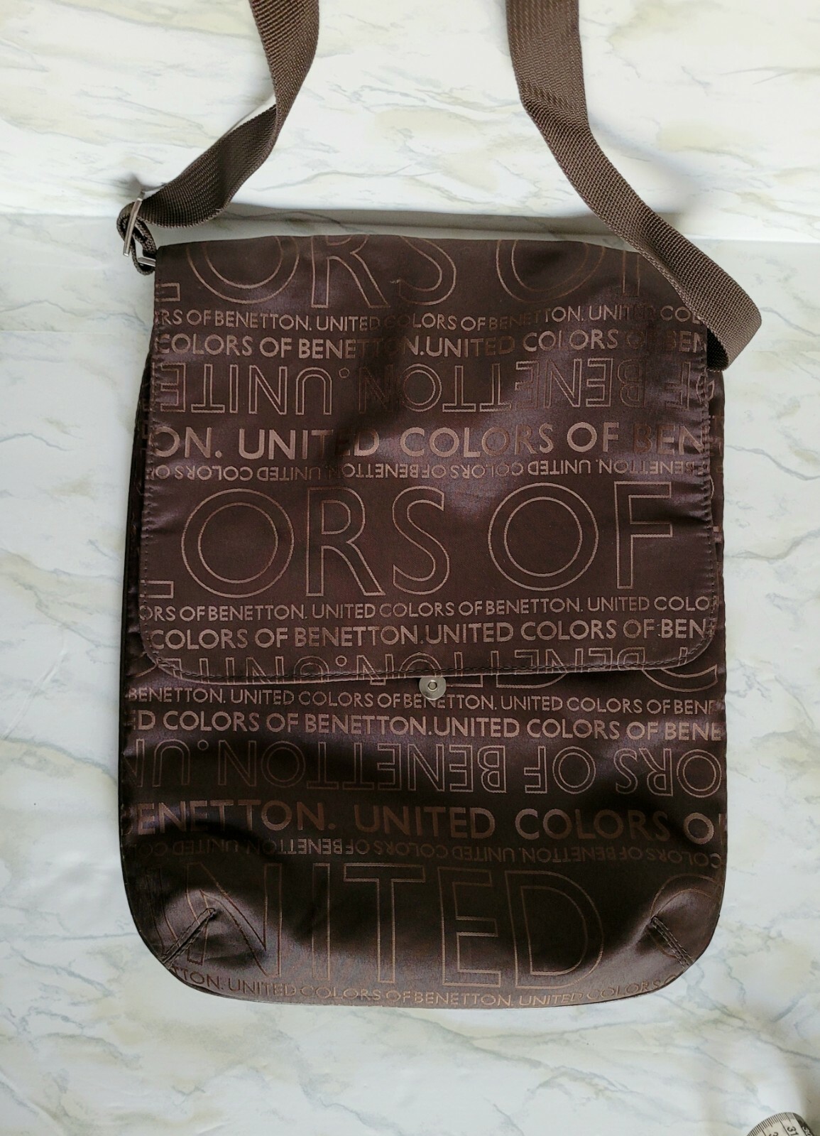 Vintage Crossbody Messenger Logo Bag by UNITED COLORS… Gem