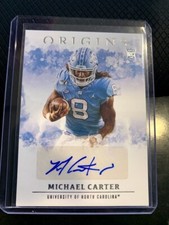 MICHAEL CARTER 2021 Chronicles Draft Picks Origins Rookie Card RC Auto Jets