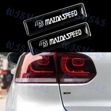 For Mazdaspeed Mazdaluxury Auto Car Body Fender Metal Badge Sticker Decal 2pcs
