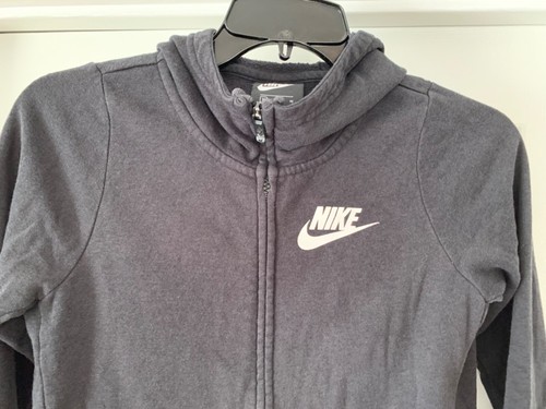 Nike Sportswear Girls Gym Vintage Full Zip Hoodie Sweatshirt Size Youth Medium - Picture 7 of 7
