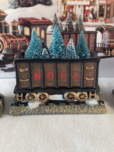 St. Nikolausplatz Weihnachtsdorf Sammlung 3-teiliges Zugset, 2008 GEBRAUCHT MIT BOX - Bild 11 von 19
