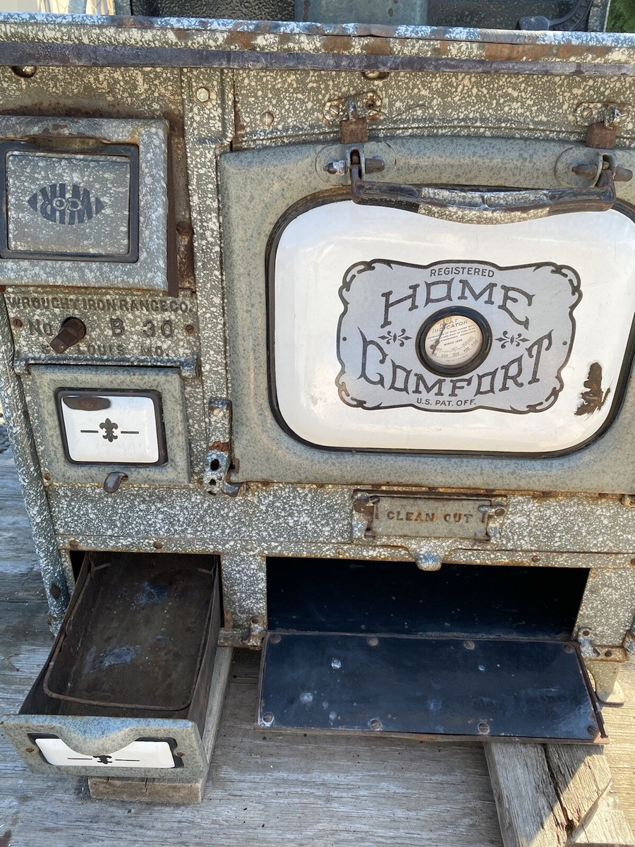 Beautiful Antique Home Comfort Wood Cook Stove! Wrought Iron Range Company  1908 | eBay