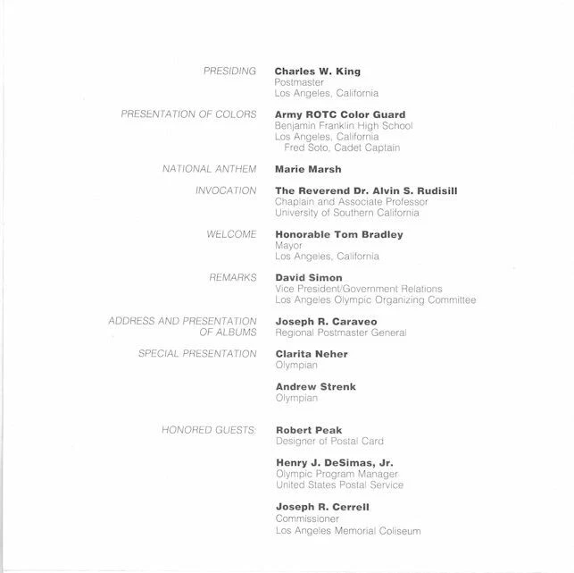 #UX102 13c Olympic Torch Postal Card Event Ceremony  Program w/FDC - Image 2 of 3