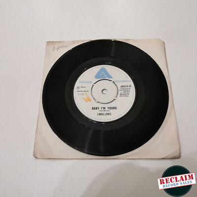 linda lewis baby im yours 7'' vinyl record very good condition