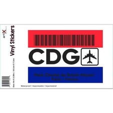 Gift Sticker : France Paris Charles de Gaulle Airport CDG Travel Airline AIRPORT