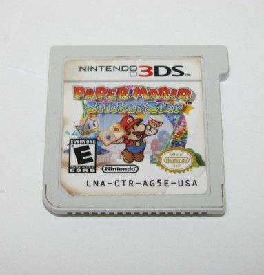 Paper Mario Sticker Star Nintendo 3DS Game Cartridge Only