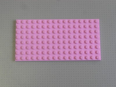 pink lego base plate