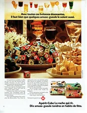  advertising 0522 1973 La Vache qui rit aperit-cube amuse gueule fet