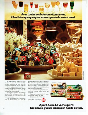  advertising 0522 1973 La Vache qui rit aperit-cube amuse gueule fet