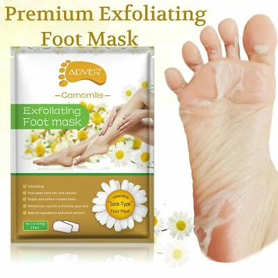 Exfoliating Peel Foot Care Sock Mask Baby Soft Feet Skin Removes Callus Camomile