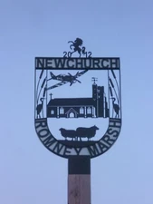 Photo 6x4 Close up of Newchurch village sign As can be seen the village s c2013