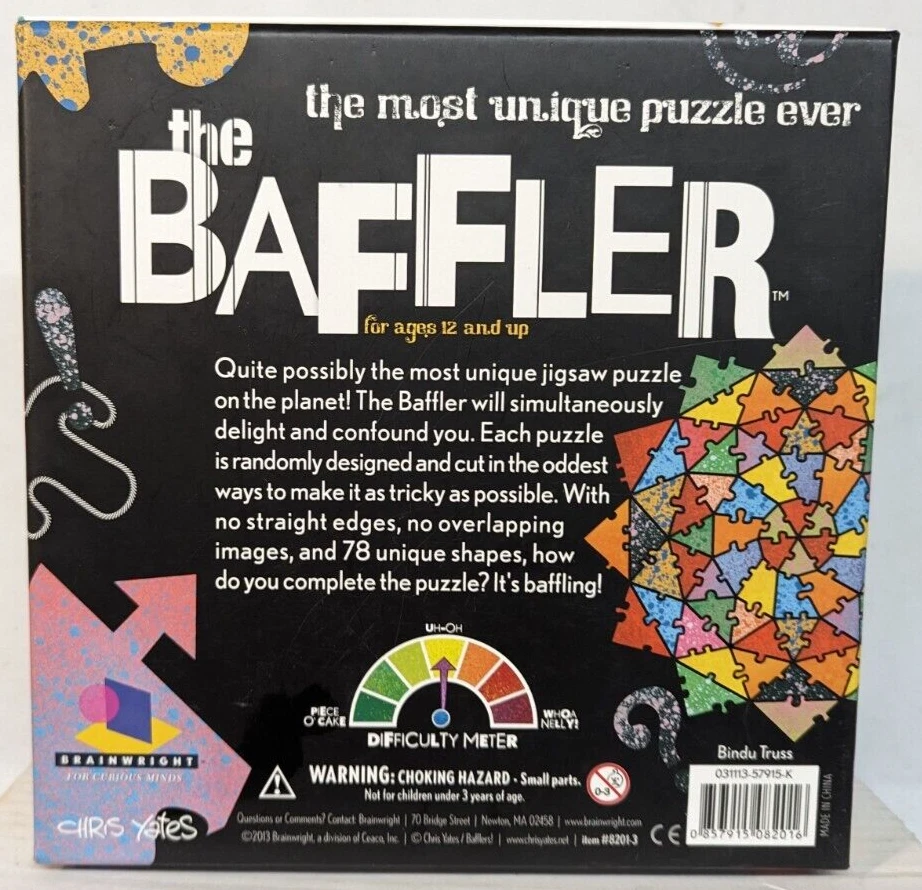 The Baffler Puzzle by Chris Yates Unique 78 Piece Bindu Truss Opened-Complete - Image 2 of 4