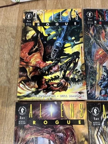 1993 Dark Horse ALIENS Rogue Complete Series 1-4 1 2 3 4 Comic Books Vf Avg - Picture 4 of 5