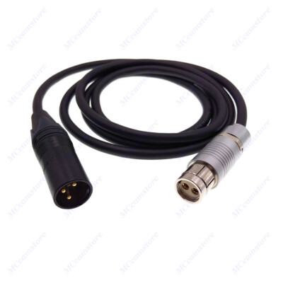 ARRI ALEXA Classic XT SXT Camera 24V Power Cable Fischer 2 Pin to XLR 3 Pin 3M