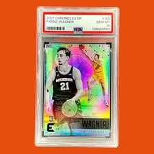 2021 Chronicles Draft Picks Franz Wagner RC WOLVERINES/MAGIC PSA 10 GEM MT POP 5