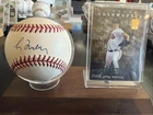 Greg Maddux Signed Baseball w/ Wooden Display Stand No COA