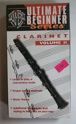 THE ULTIMATE BEGINNER SERIES CLARINET VOLUME 2 VHS TAPE SEALED BRAND NEW