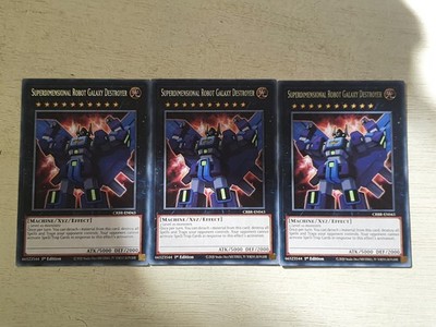 TCG YU-GI-OH! YUGIOH: 3X SUPERDIMENSIONALER ROBOT GALAXY - CRBR-EN43 - RARE