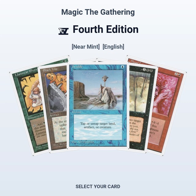 Magic The Gathering Fourth Edition - Select Your Cards (NM)