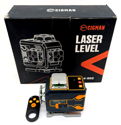 CIGMAN CM-S02 3×360° Grün Laser Wasserwaage mit Bluetooth Selbstnivellierend - Originalverpackt