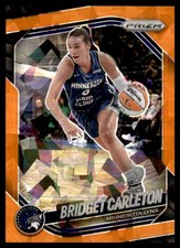 2025 Panini Prizm WNBA #88 Bridget Carleton Ice Orange Prizms Lynx