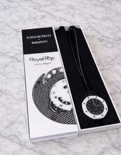 RARE Swatch x Audemars Piguet AP Bioceramic Royal Pop Ocho Negro Men’s Watch NEW