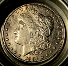 1901  MORGAN DOLLAR VG - w/S Mark