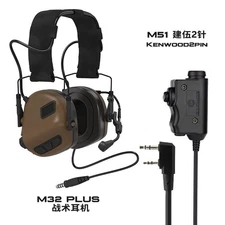 EARMOR Earfiend M32X Plus Tactical Headset Pickup Noise Reduction Flip Back