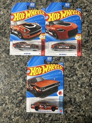 Hot Wheels Then & Now Datsun 240z Nissan Z Skyline 2000 GT-R  Lot Of 3